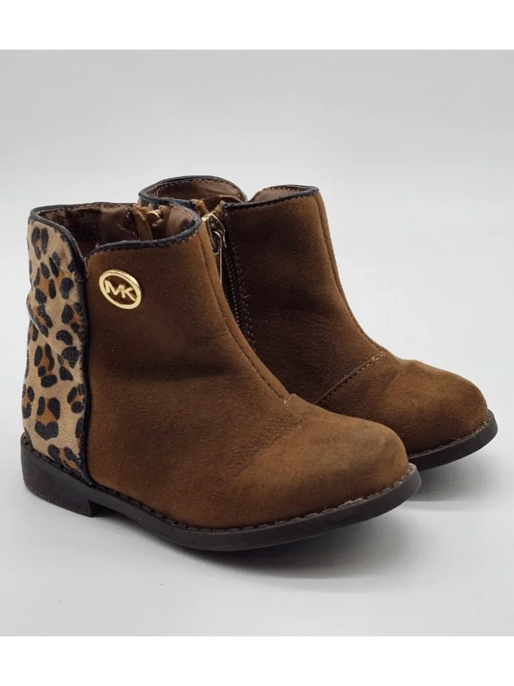Michael Michael Kors Baby Girls Boots Size 6 Brown Leopard Cowgirl Western Shoes